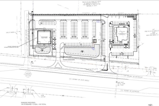 Commercial building floor plan